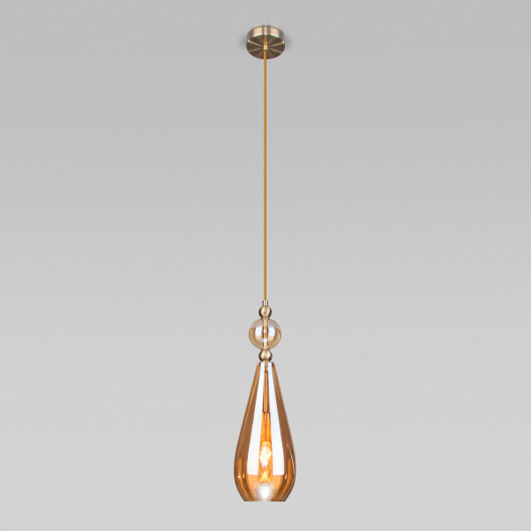 Подвесной светильник Eurosvet Ilario 50202/1 янтарный