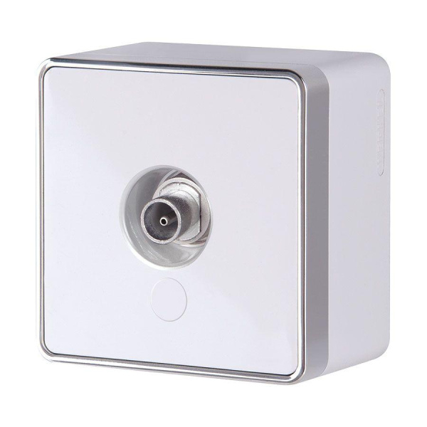 ТВ-розетка Werkel Gallant оконечная белая W5083001 4690389164712