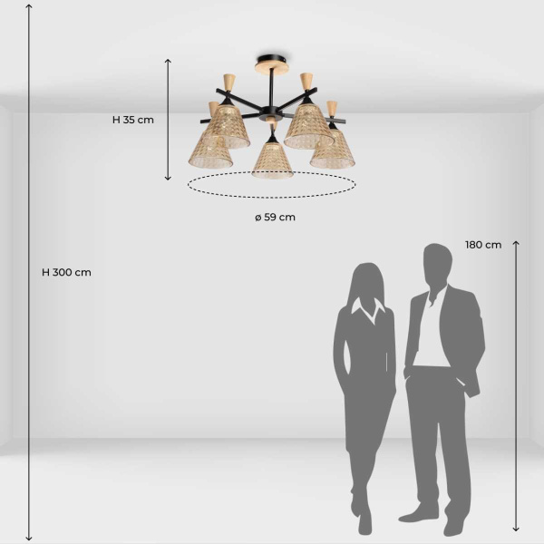 Люстра потолочная De City Dela 635015605