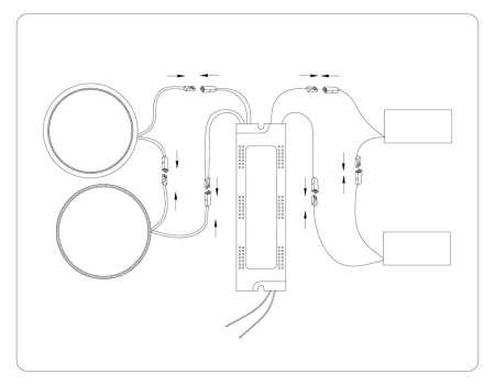 Потолочная светодиодная люстра Ambrella light Comfort LineTech FL51392