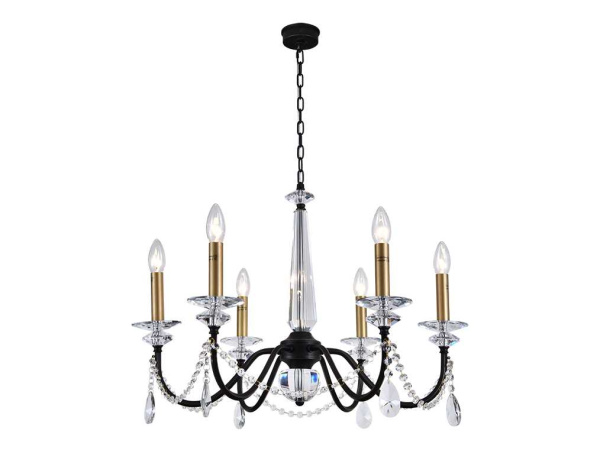Подвесная люстра Newport 3976/C black+brass М0071828