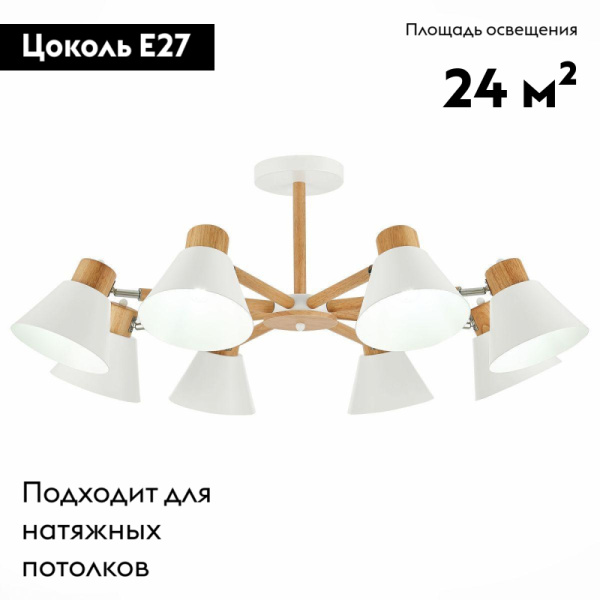 Потолочная люстра Evoluce Buve SLE103702-08
