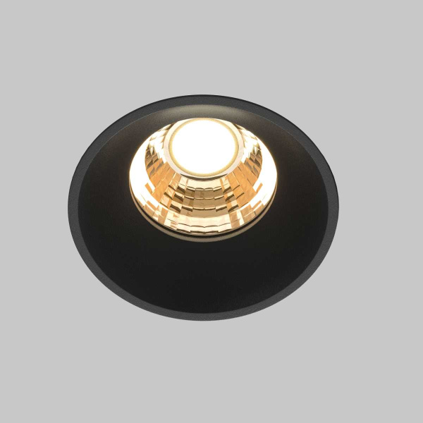 Встраиваемый светильник Maytoni Technical Downlight Round DL058-7W2.7K-TRS-B