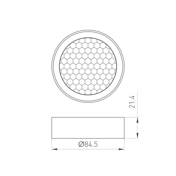 Фильтр сетчатый Arlight LGD-Honeycomb-Ring-R85 046764