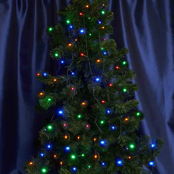 Светодиодная гирлянда Feron 7 веток 230V разноцветная с мерцанием CL91 32373