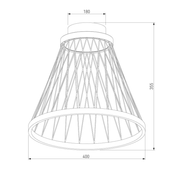 Потолочный светодиодный светильник Eurosvet Cesta 40018/1 LED коричневый