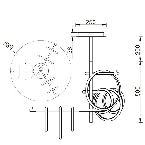 Потолочный светильник Vele Luce Bellezza VL7262L07