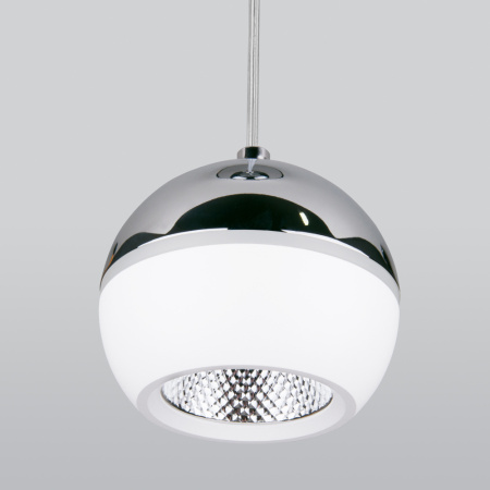 DLS023 9W 4200K белый/хром Подвесной светодиодный светильник