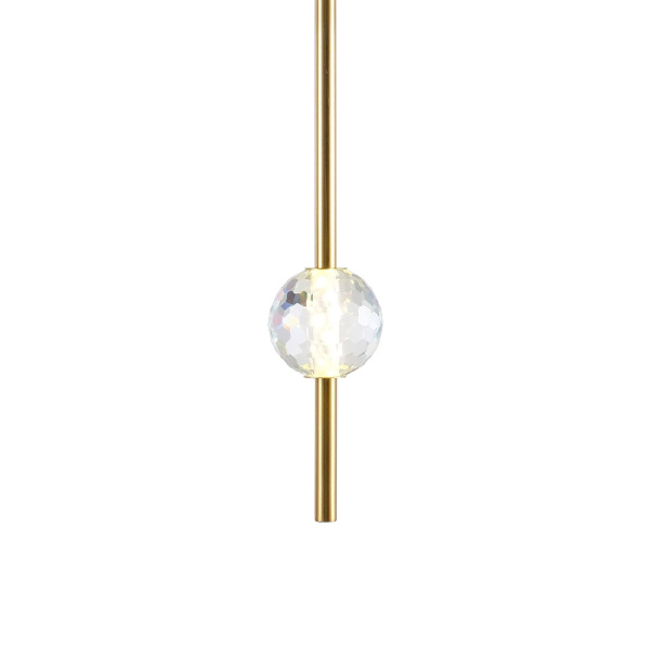 Подвесной светодиодный светильник Indigo Ciondolo 11066/1P Brass V000170L