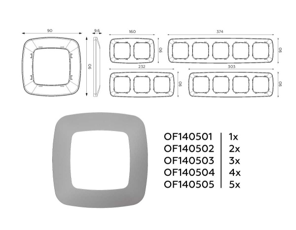 Рамка AMBRELLA VOLT OF140502