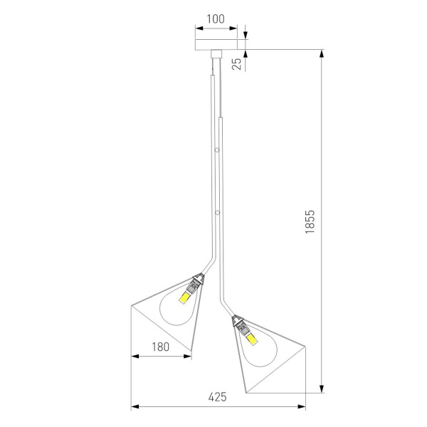 Подвесной светильник Eurosvet Enigma 70161/3 черный