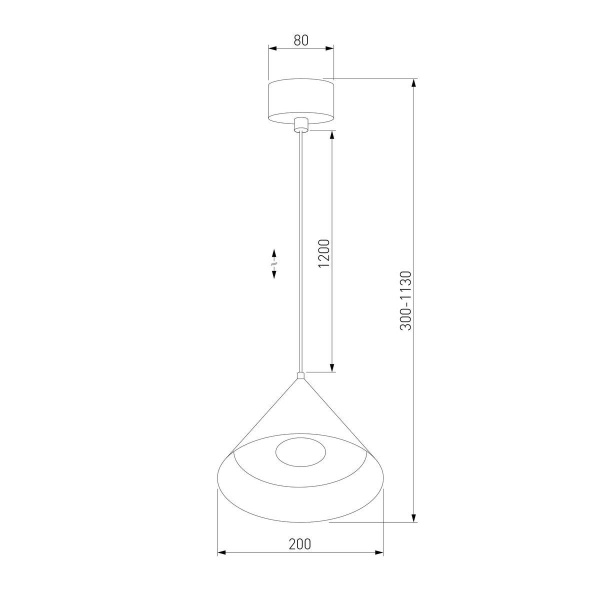 Подвесной светодиодный светильник Elektrostandard Conus 50316 LED a069336