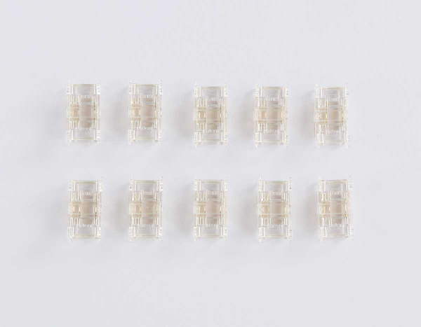 Соединитель прямой AMBRELLA LIGHT ILLUMINATION COB CCT 12/24V для лент 8mm (3 конт.) (10шт. в комплекте) GS6366