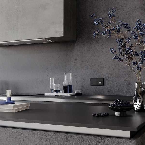 Подсветка светодиодная встраиваемая Voltum S70, (черный матовый) VLS070608