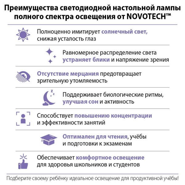 Настольная лампа Novotech Studi Ledo 359968