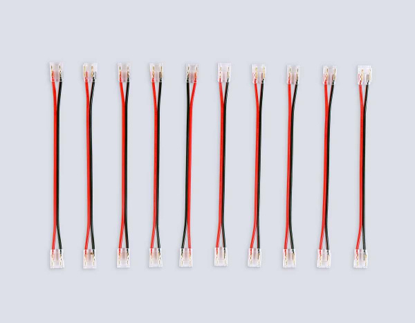 Соединитель гибкий двухсторонний AMBRELLA LIGHT ILLUMINATION COB 12/24V для лент 8/10mm (2 конт.) (10шт. в комплекте) GS7895