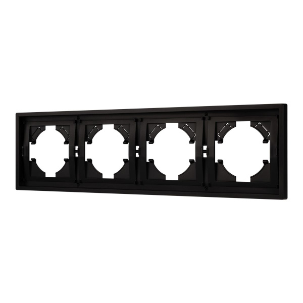 Рамка пластиковая FRM-TENDO-PL-4-BK Arlight 053848