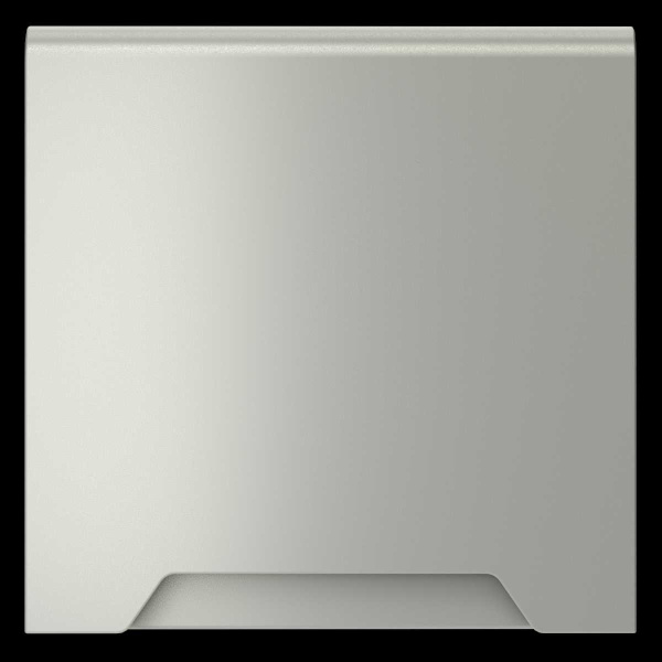 Накладка для розетки с заземлением защитными шторками и крышкой S70 (сталь) Voltum VLS000805