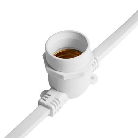 48166 Гирлянда 230V  100 E27 белый, шаг 25cm, IP 65, 25м +1,5м шнур,  CL25-25