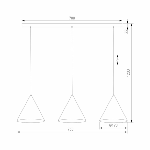 Подвесной светильник TK Lighting 10011 Cono