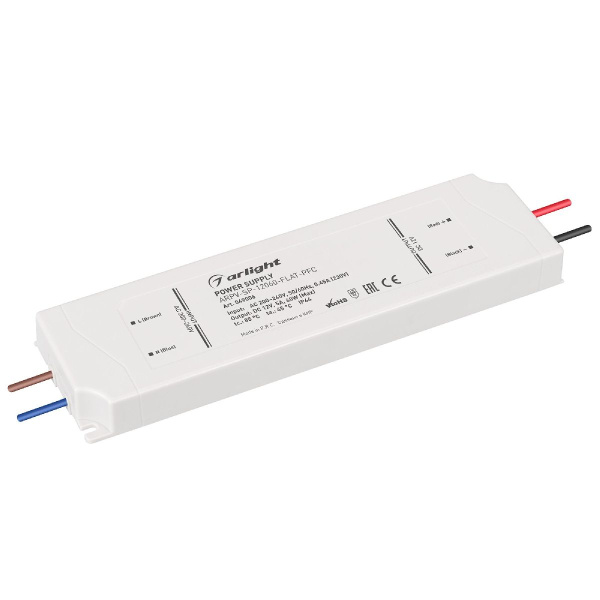 Блок питания ARPV-SP-12060-FLAT-PFC (12V, 5A, 60W) Arlight 049006