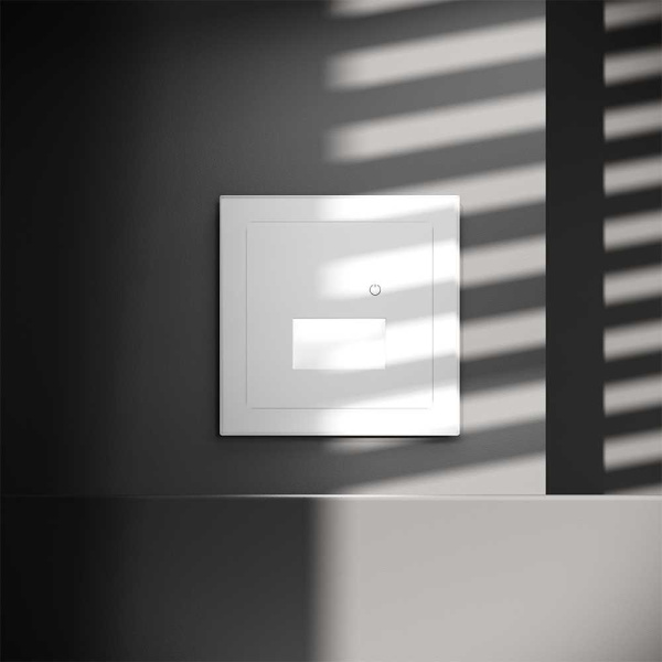 Подсветка светодиодная встраиваемая Voltum S70 с датчиком, (белый матовый) VLS070702