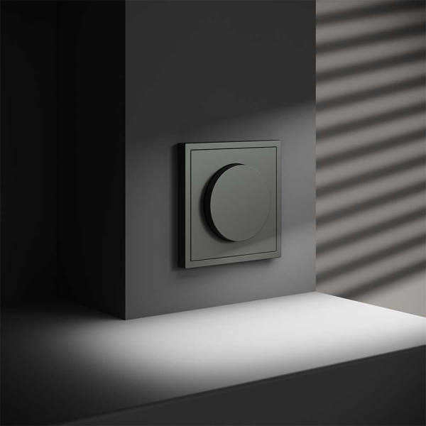 Светорегулятор встраиваемый Voltum S70 поворотно-нажимной 600 Вт, (титан) VLS070306