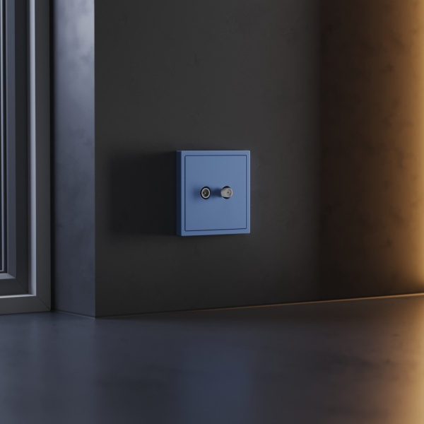 Накладка для розетки телевизионной оконечной TV+SAT, S70 (деним) Voltum VLS001615