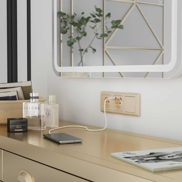 Клавиша Werkel для выключателя перекрестного шампань рифленый W1119010 4690389160127