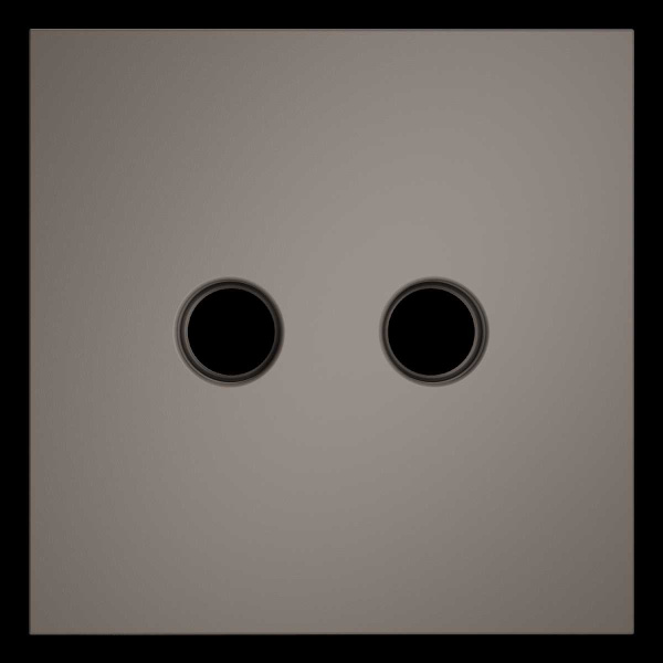 Накладка для розетки телевизионной оконечной TV+SAT, S70 (капучино) Voltum VLS001614