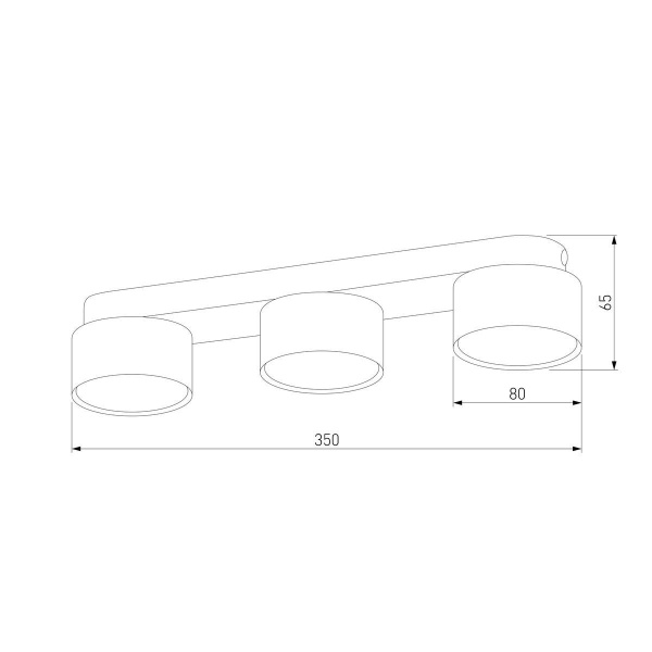 Потолочная люстра TK Lighting 6142 Space Black Gold
