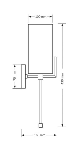 Настенный светильник KUTEK MOOD Nemi NEM-K-1(N)