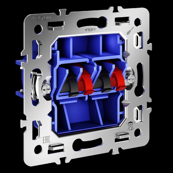 Механизм розетки акустической 4-местной, S70 Voltum VLS0603M