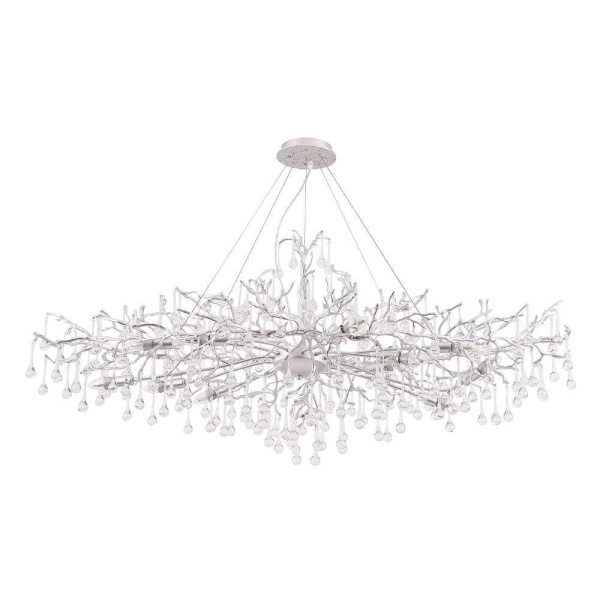 Люстра Crystal Lux REINA V2 SP12 L1500 SILVER PATINA