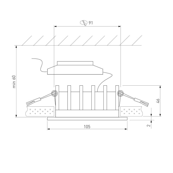 Встраиваемый светодиодный светильник Elektrostandard Combi 25068/LED a069007