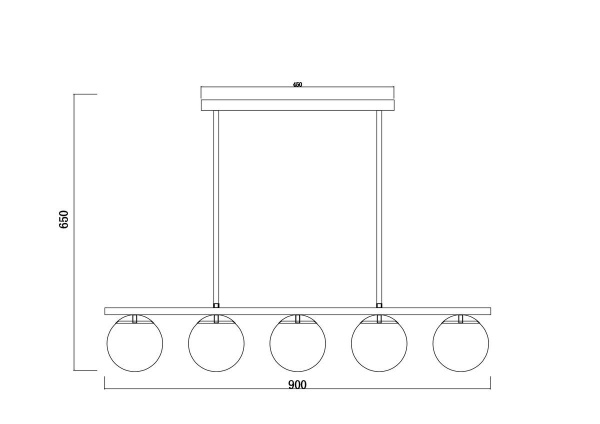 Подвесная люстра Freya Zing FR5199PL-05B