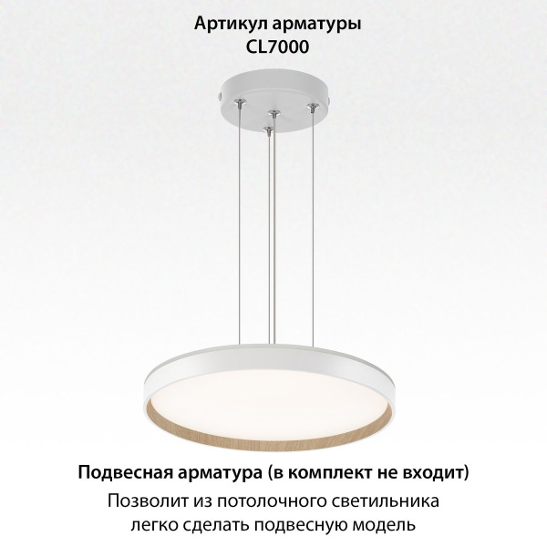 Потолочный светодиодный светильник Citilux Etalon CL750400R