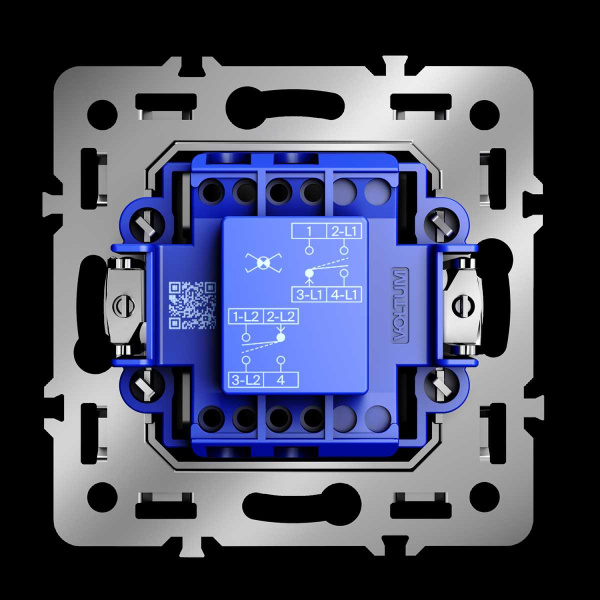 Механизм перекрестного переключателя одноклавишного 10А S70 Voltum VLS0105M