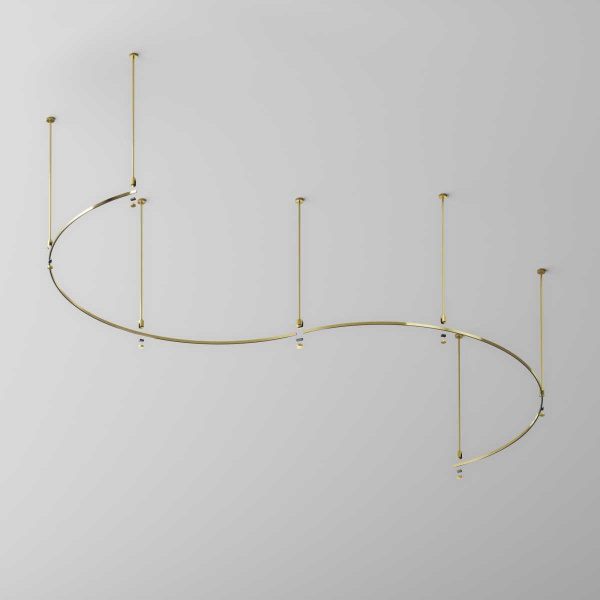 Шинопровод круглый из полукругов 1800мм Maytoni Technical FLARITY Busbar trunkings Flarity TRX154-2SR-D1800-BS