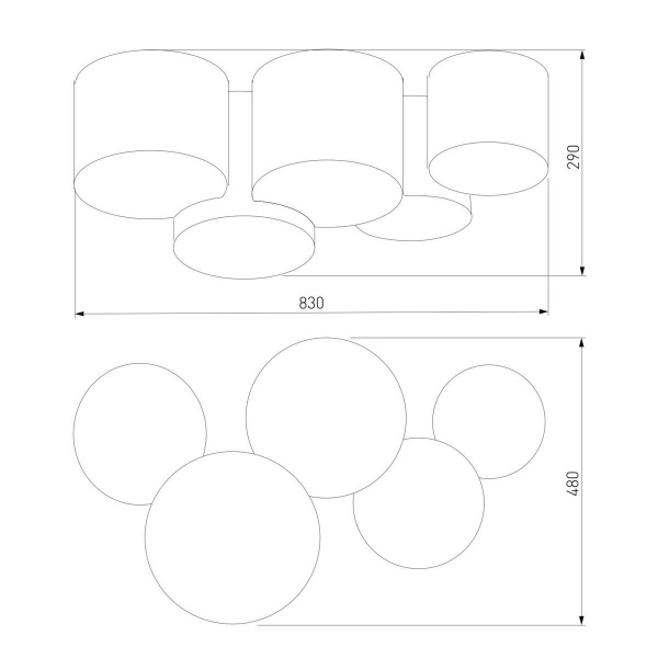 Потолочный светильник TK Lighting 4185 Mona Colour