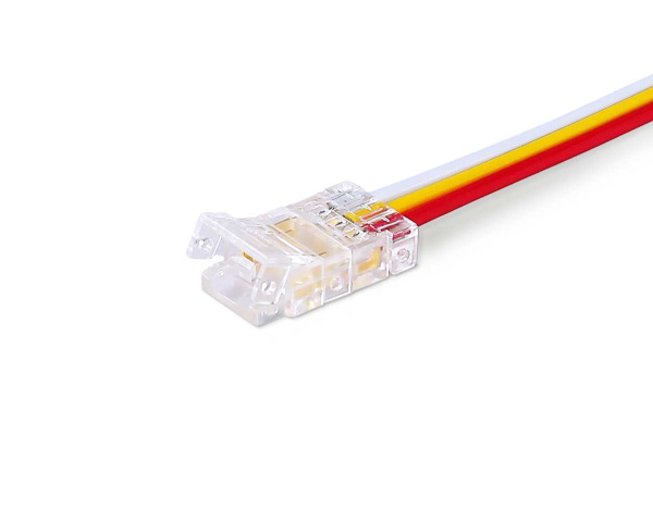 Соединитель гибкий односторонний AMBRELLA LIGHT ILLUMINATION COB CCT 12/24V для лент 8mm (3 конт.) (5шт. в комплекте) GS7406