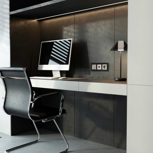 Розетка Ethernet RJ-45 (дымчатый) W1281004/ a069467