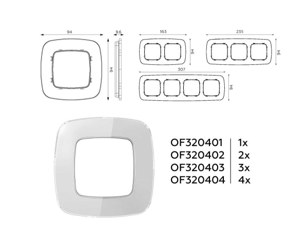 Рамка AMBRELLA VOLT OF320403