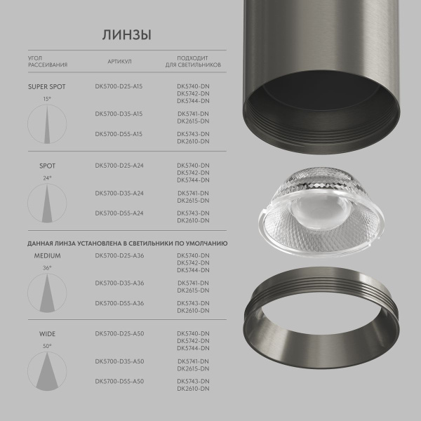 Потолочный светодиодный светильник Denkirs Shine Tube DK2610-DN