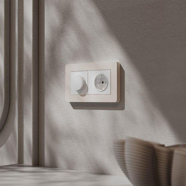 Рамка Werkel Split на 2 поста айвори/белый W0023066 4690389206054