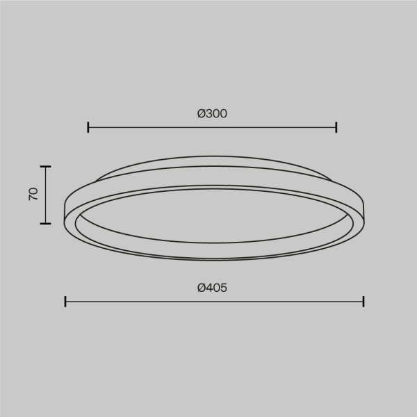 Потолочный светодиодный светильник Maytoni Orign MOD311CL-L27B3K