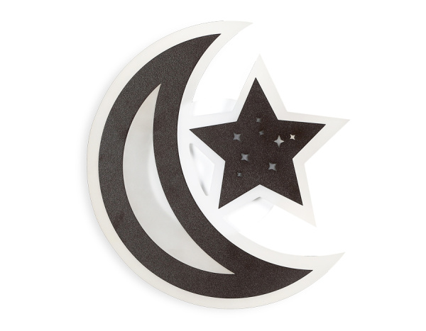 FW114 Настенный светодиодный светильник FW114 SCF кофе песок LED 3000K 22W 250*250*40