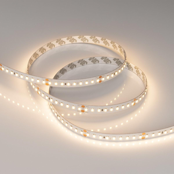Светодиодная лента Arlight 7,7W/m 144LED/m 2835SMD теплый белый 5M RT-A144-10mm 24V Warm3000 038782