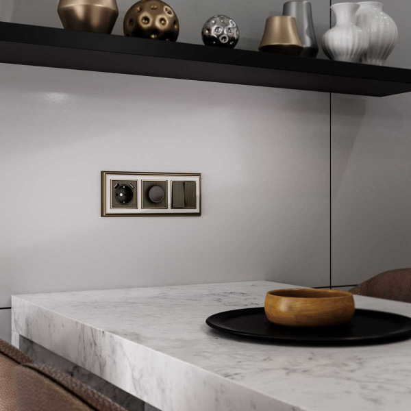 W1149012/ Накладка для диммера (бронзовый)