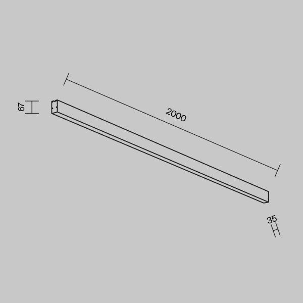 Линейный светильник Maytoni Technical LL311048